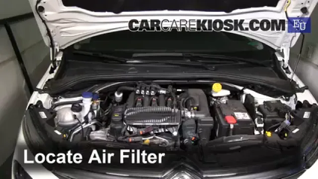 2017 Citroen C3 PureTech 1.2L 3 Cyl. Filtre à air (moteur) Changement